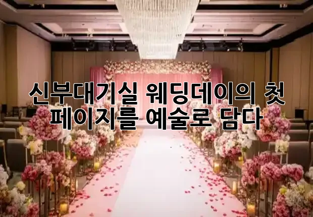 신부대기실, 웨딩데이의 첫 페이지를 예술로 담다 ✨